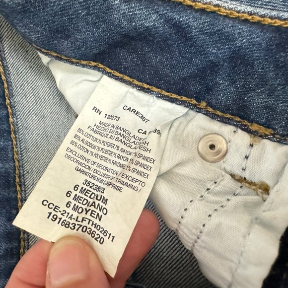 Lee Regular Fit High Rise Winter Casual Button Fly Crop‎ Denim Jeans Medium - Picture 7 of 11